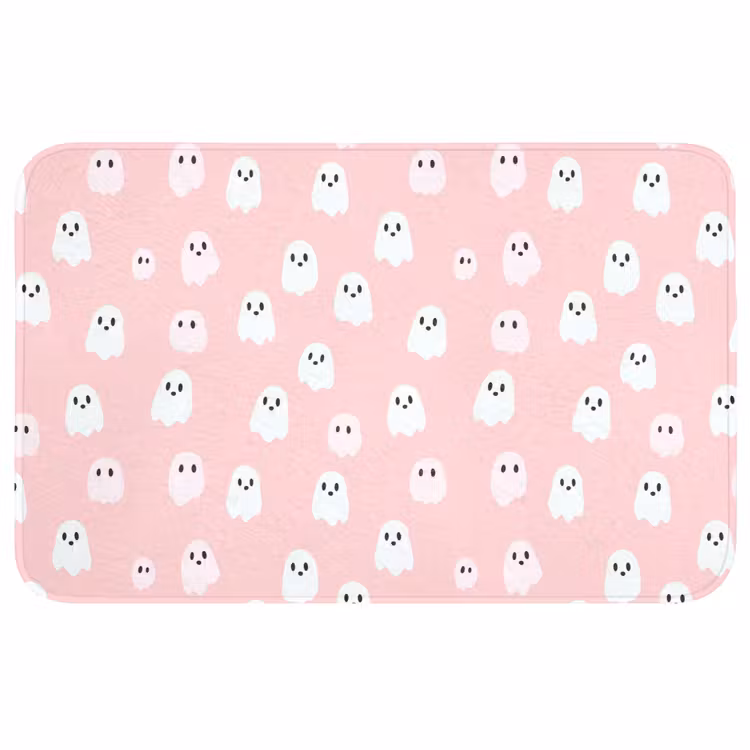Badmat - Spookjes - Patroon - Roze — 1