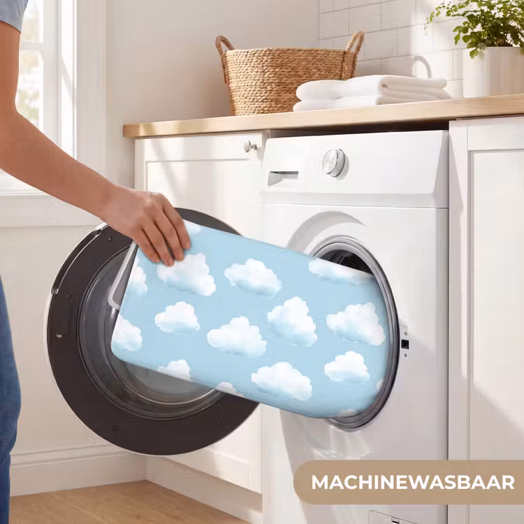 Badmat - Wolken - Illustratie - Blauw — 7