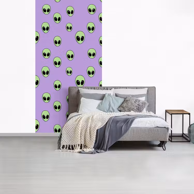 Behang - Alien - Retro - Lila — 4