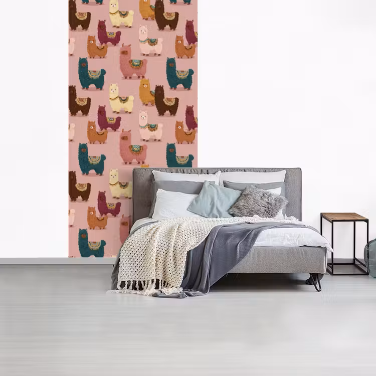 Behang - Alpaca's - Patroon - Kleurrijk — 4