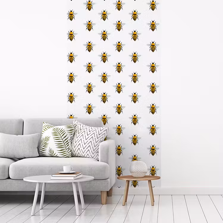 Behang - Bijen - Tijdloos - Wit — 3