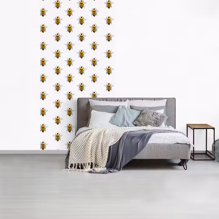 Behang - Bijen - Tijdloos - Wit — 4