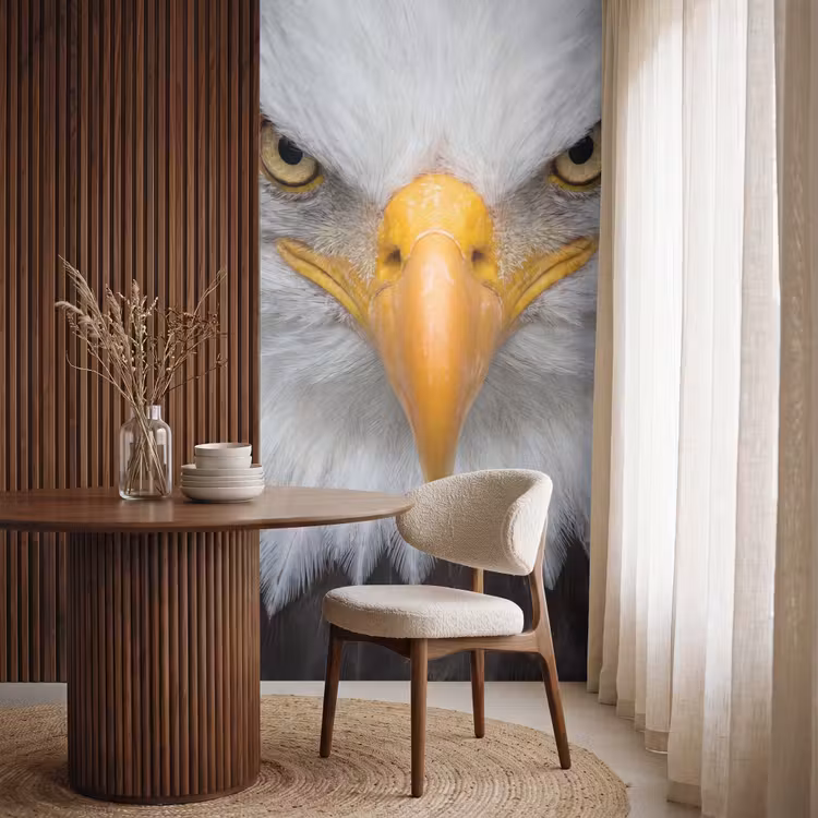 Behang - Amerikaans - Zeearend - Portret - Geel — 4