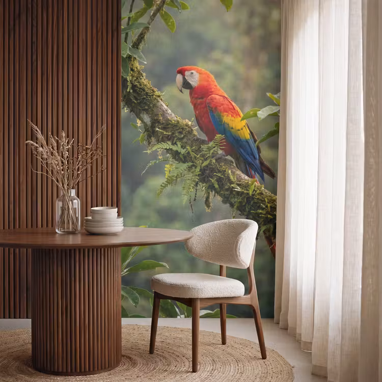 Behang - Ara - Jungle - Rood — 4