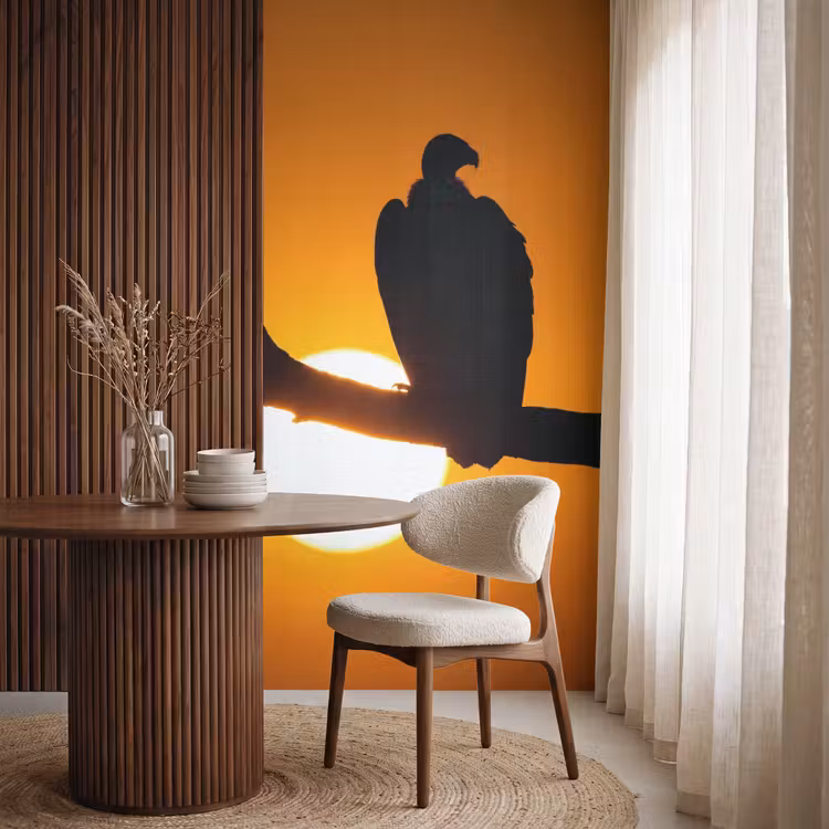 Behang - Gier - Tak - Zon - Oranje — 4