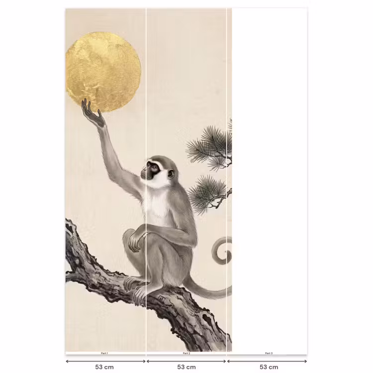 Behang - Aap - Maan - Goud — 6
