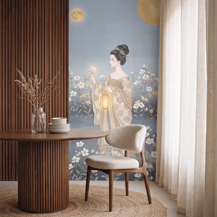 Behang - Aziatisch - Vrouw - Kimono — 4