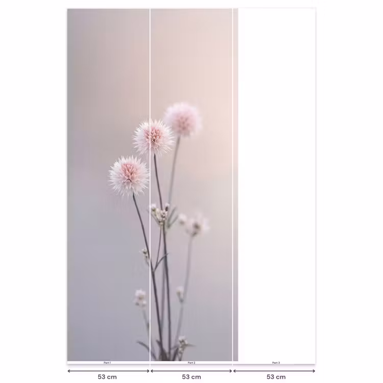 Behang - Bloemen - Bollen - Roze — 6