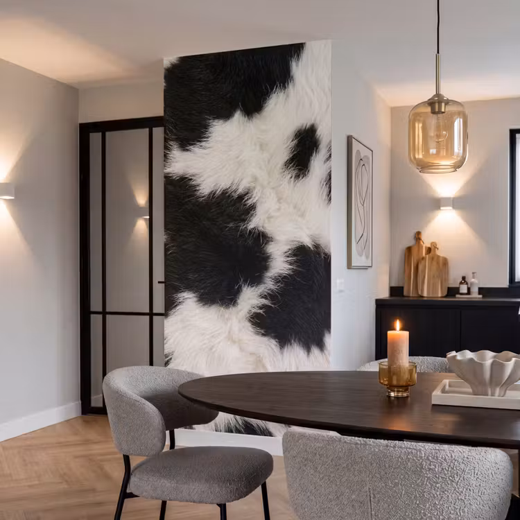 Behang - Bont - Textuur - Zwart - Wit — 5