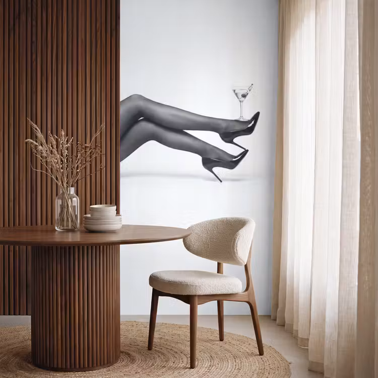 Behang - Benen - Hakken - Glas - Zwart - Wit - Speels — 4