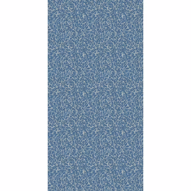 Behang - Bladeren - Klassiek - Patroon - Donkerblauw - Vintage — 2