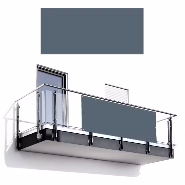 Balkonscherm - Kleuren - Blauw - Interieur — 1