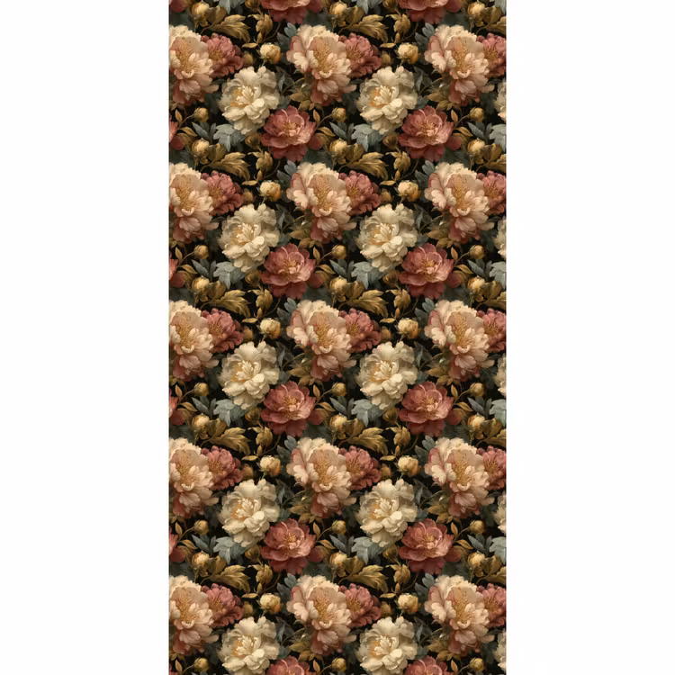 Behang - Bloemen - Barok - Patroon - Roze - Crème — 2