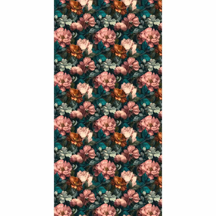 Behang - Bloemen - Schilderachtig - Patroon - Roze — 2