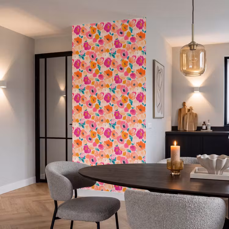 Behang - Bloesems - Vrolijk - Kleurrijk — 5