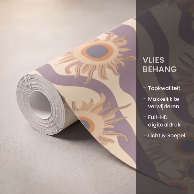Behang - Bohemian - Vibe - Lavendelpaars — 3