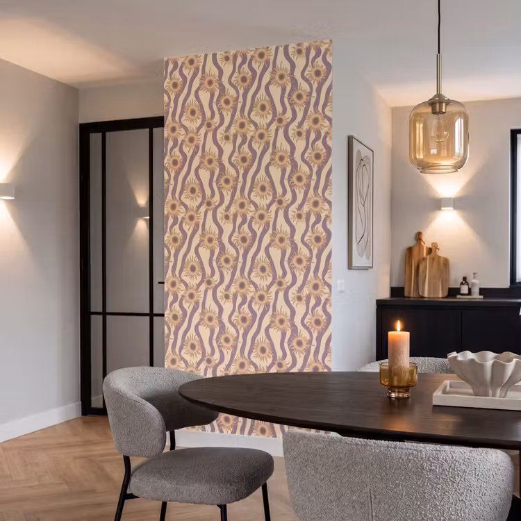 Behang - Bohemian - Vibe - Lavendelpaars — 5