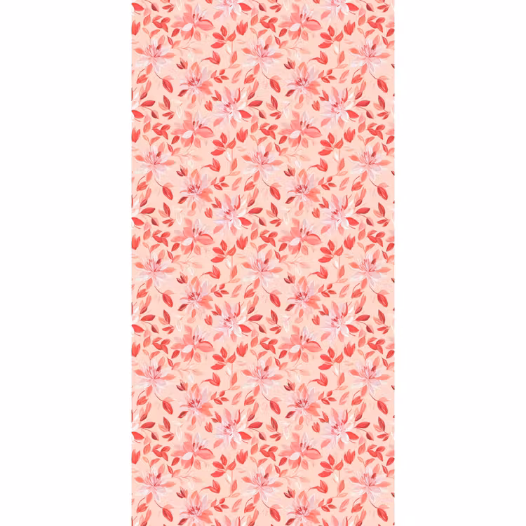 Behang - Botanisch - Bloemen - Rood — 2