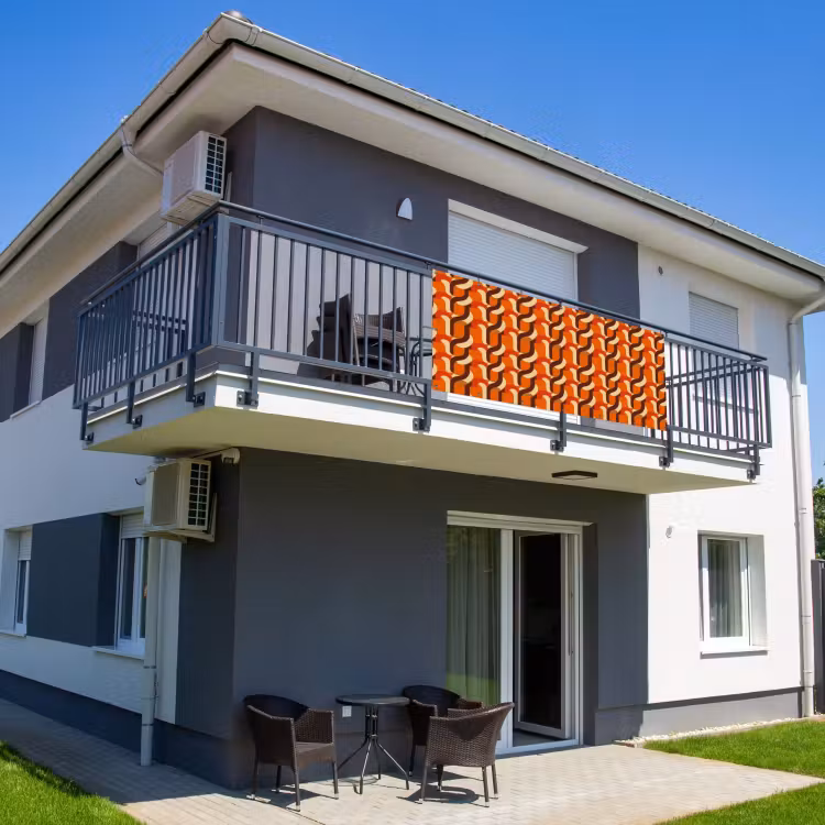 Balkonscherm - Retro - Modern - Kleurrijk — 2