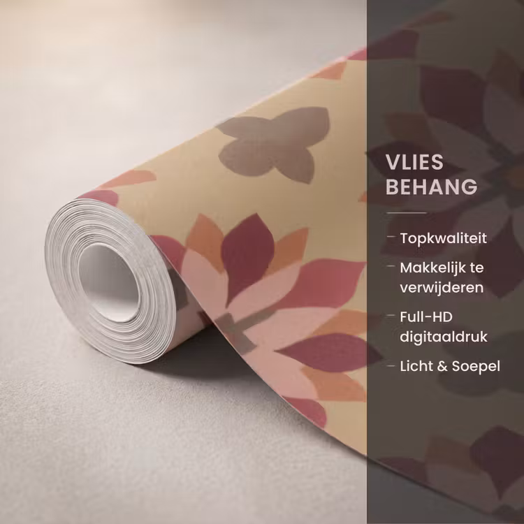 Behang - Bloemen - Retro - Groen — 3