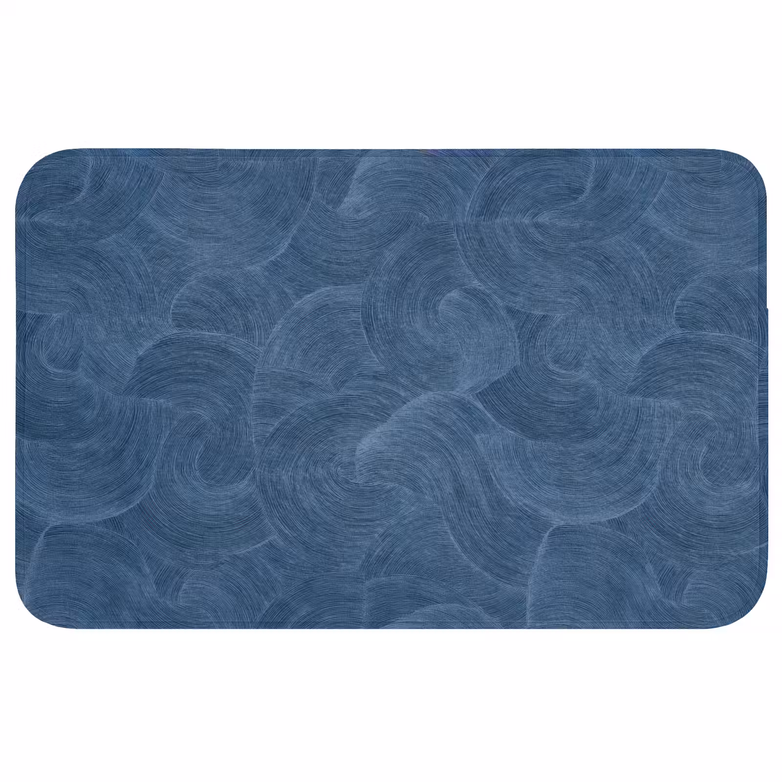 Badmat - Golven - Textuur - Patroon - Blauw — 1