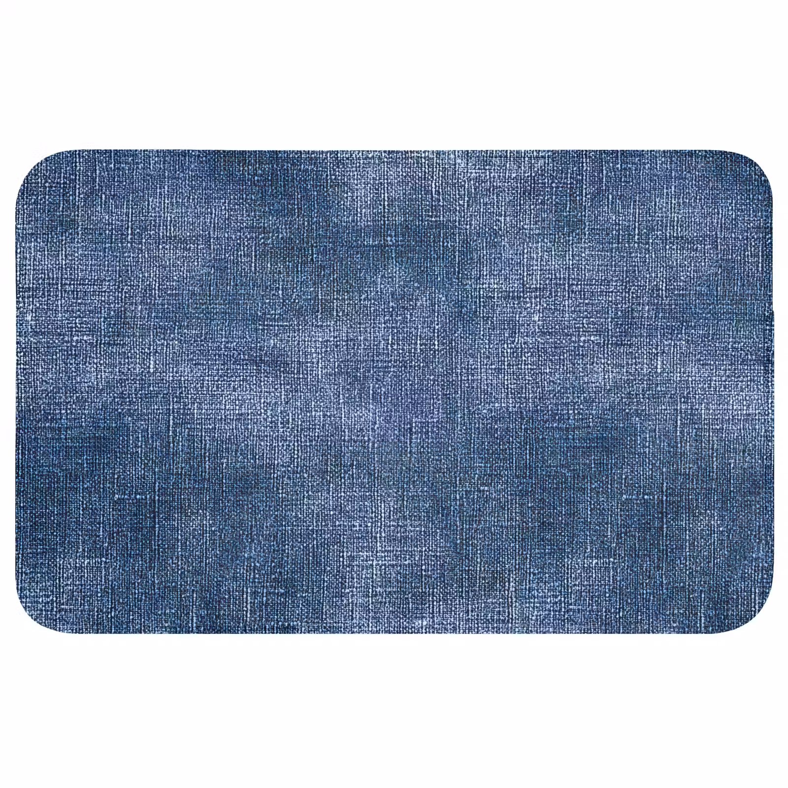 Badmat - Linnen - Textuur - Patroon - Denim - Rustiek — 1