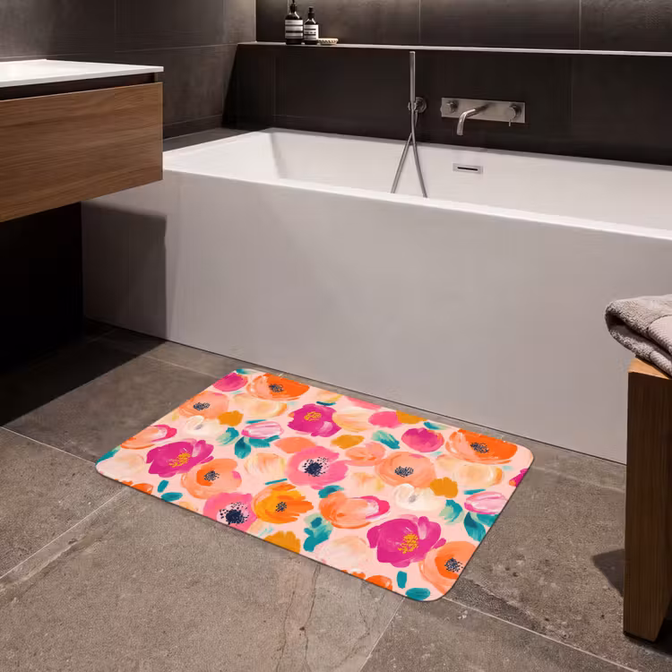Badmat - Bloesems - Vrolijk - Kleurrijk — 4