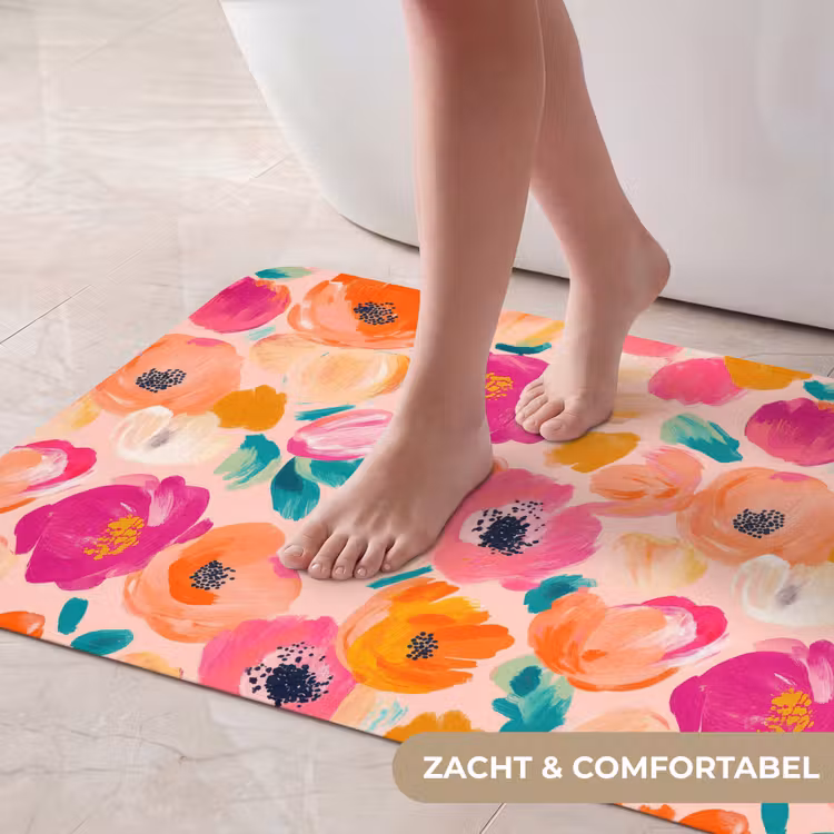 Badmat - Bloesems - Vrolijk - Kleurrijk — 5