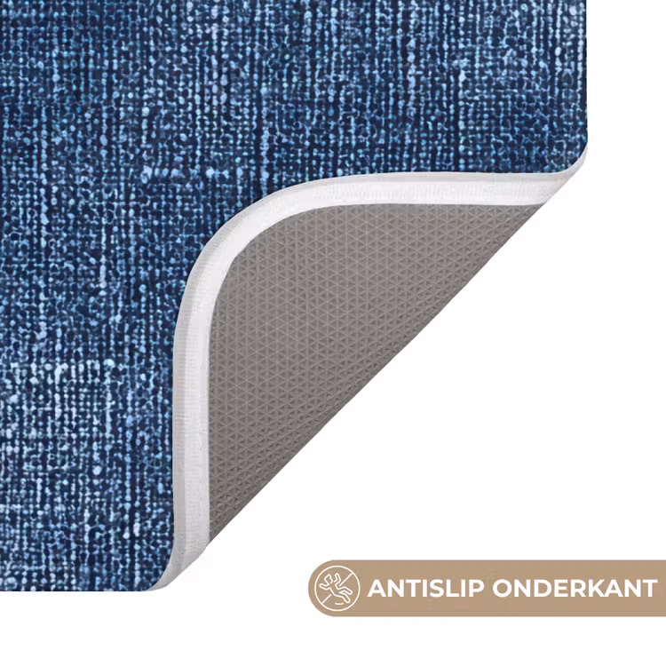 Badmat - Linnen - Textuur - Patroon - Denim - Rustiek — 3