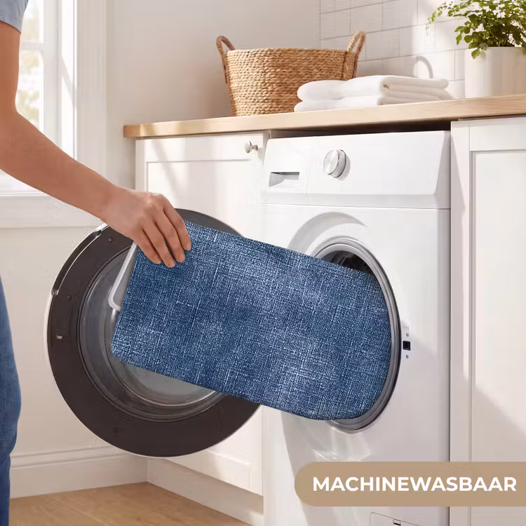 Badmat - Linnen - Textuur - Patroon - Denim - Rustiek — 7