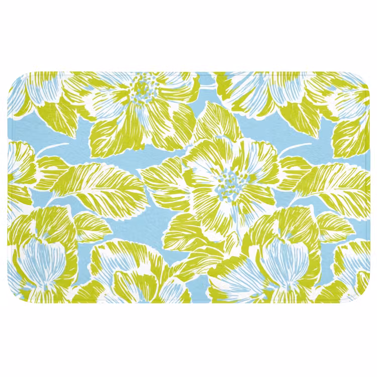 Badmat - Modern - Bloemen - Groen — 1