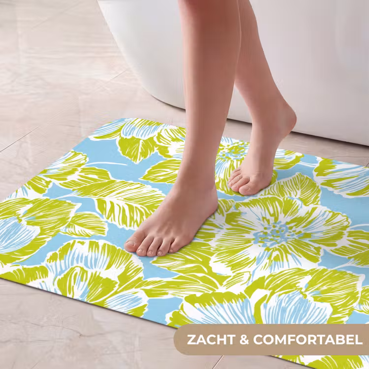 Badmat - Modern - Bloemen - Groen — 5
