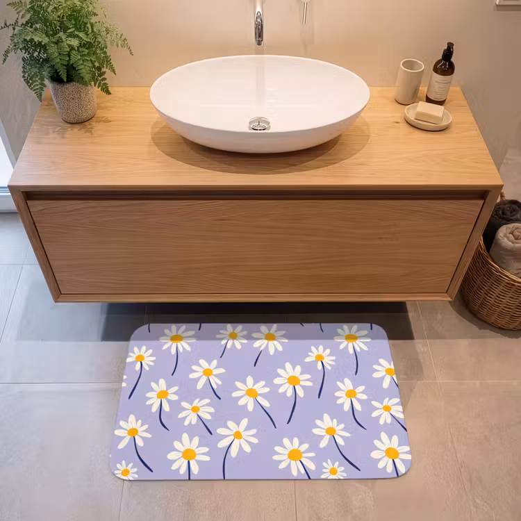 Badmat - Modern - Madelief - Paars — 2
