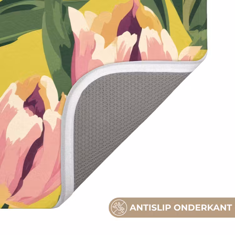 Badmat - Tulpen - Botanisch - Geel — 3
