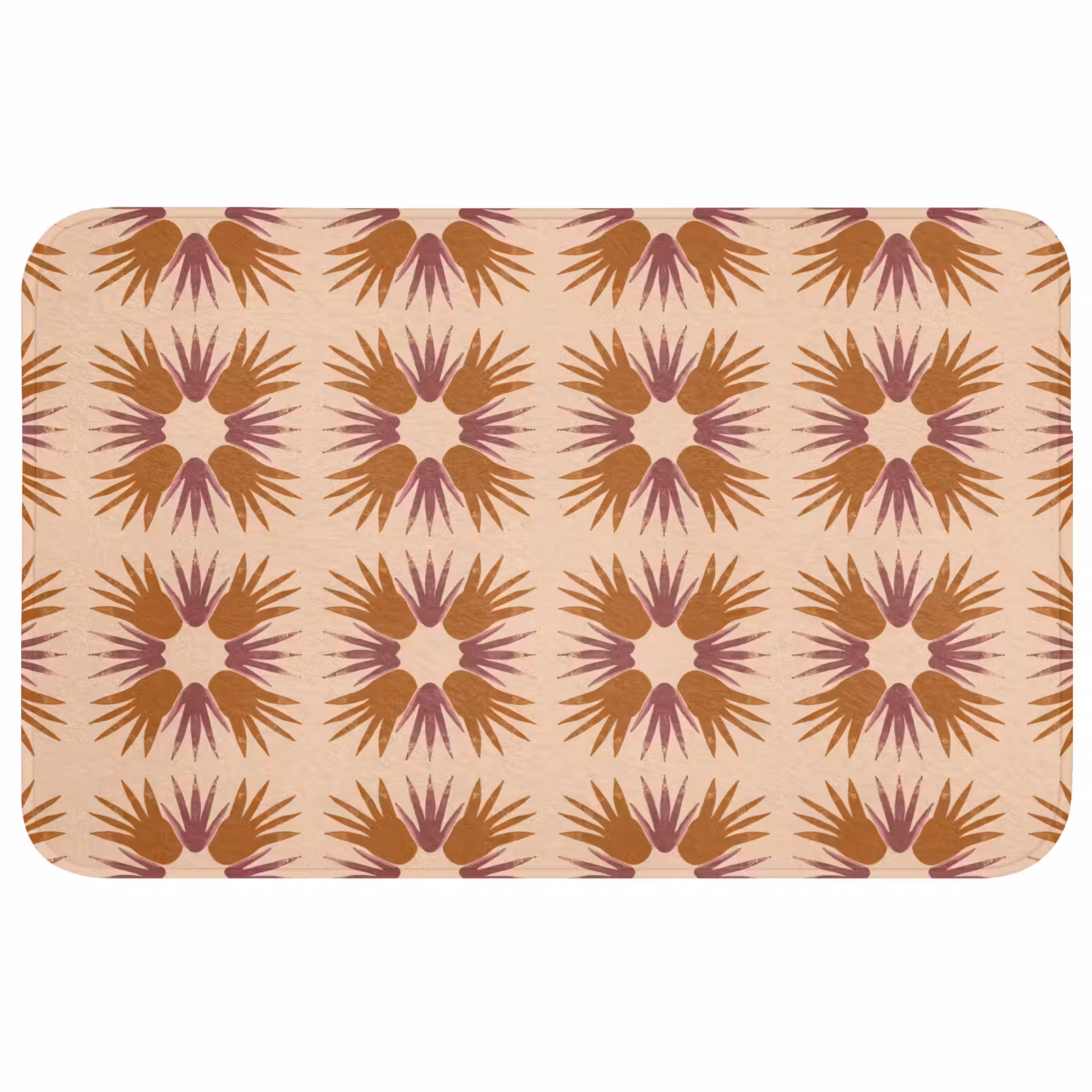 Badmat - Ornament - Patroon - Oker — 1