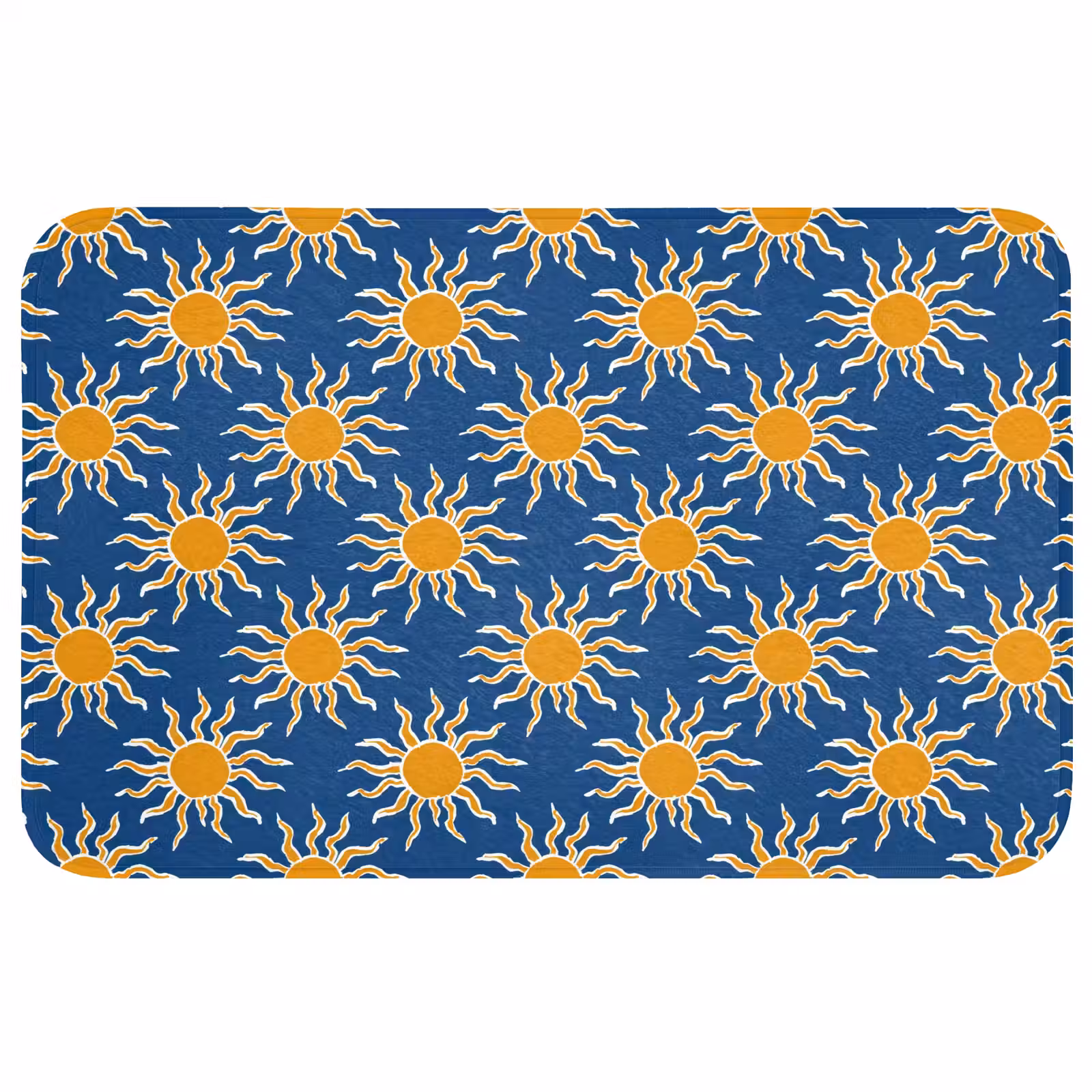 Badmat - Zon - Patroon - Blauw — 1