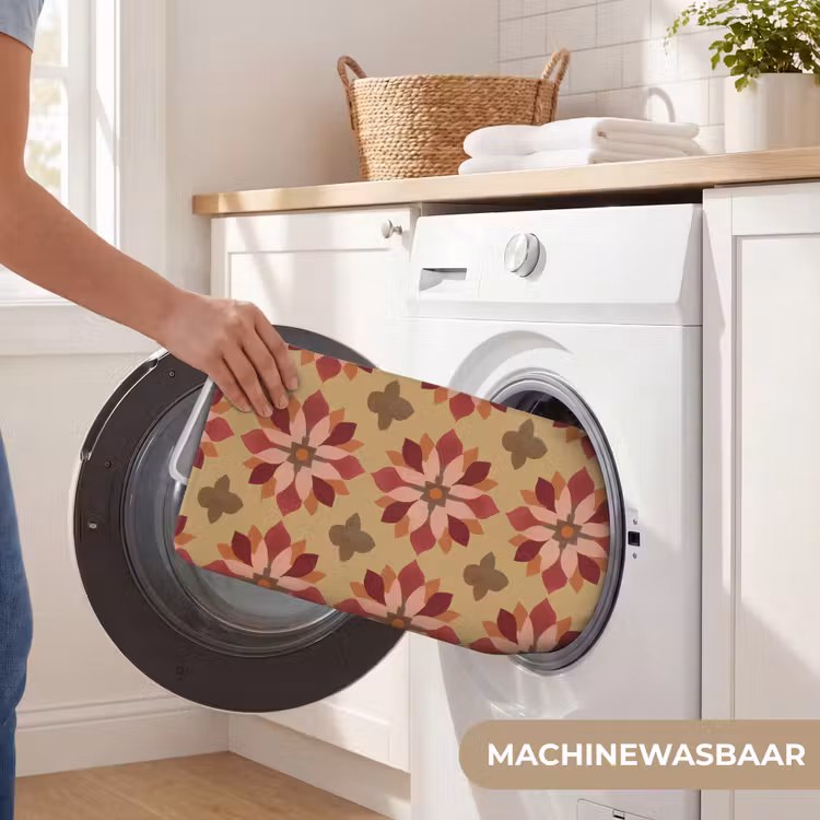 Badmat - Bloemen - Retro - Groen — 7