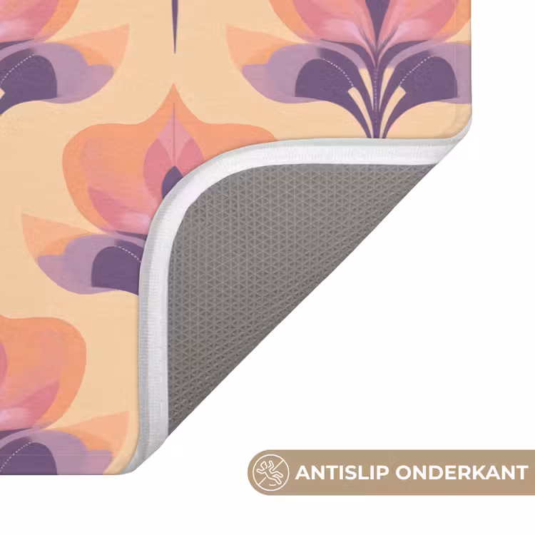Badmat - Botanisch - Patroon - Pastel — 3