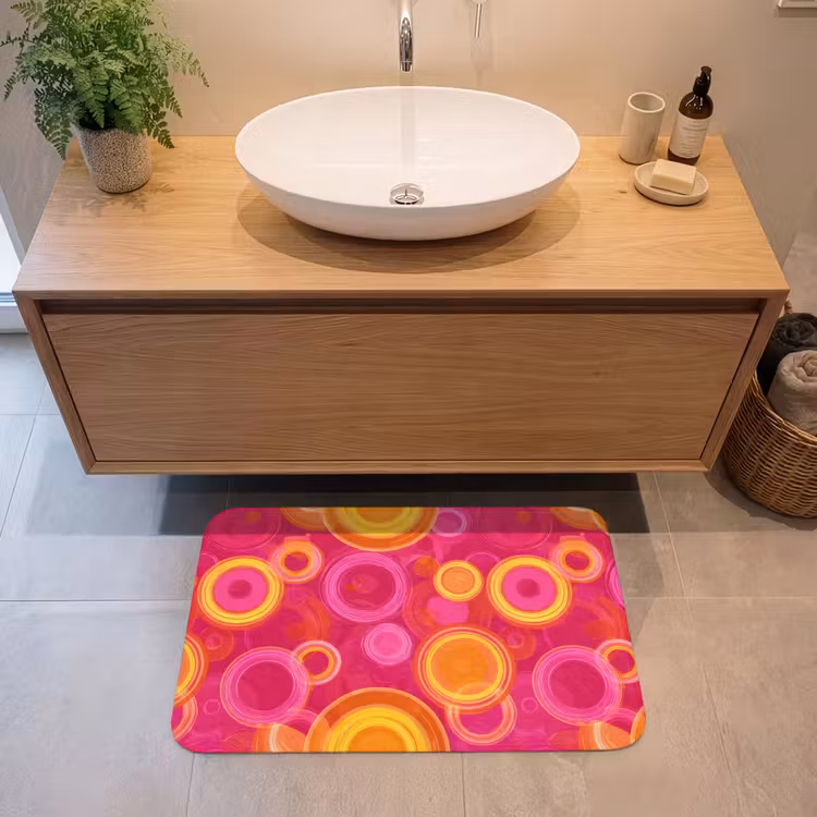 Badmat - Cirkels - Design - Kleurrijk — 2