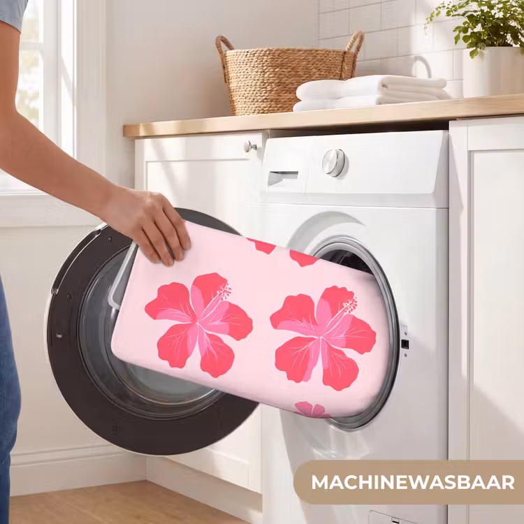 Badmat - Hibiscus - Bloemen - Roze — 7