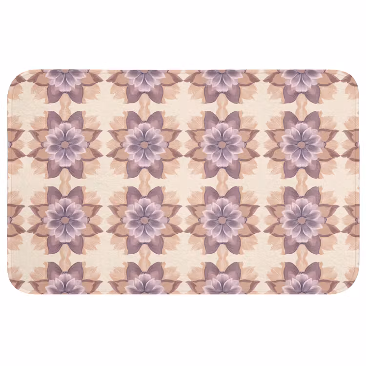 Badmat - Klassiek - Patroon - Paars — 1