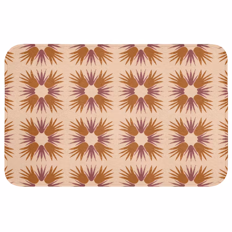 Badmat - Ornament - Patroon - Oker — 1