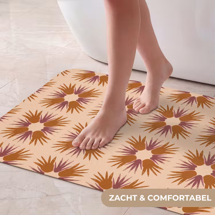 Badmat - Ornament - Patroon - Oker — 5
