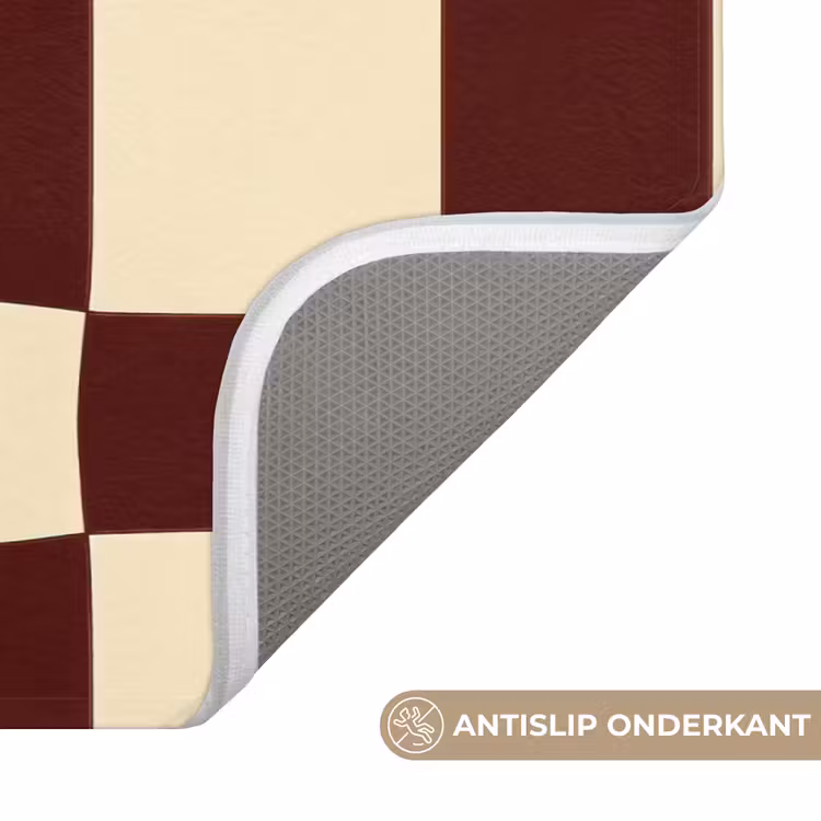 Badmat - Retro - Patroon - Bruin — 3