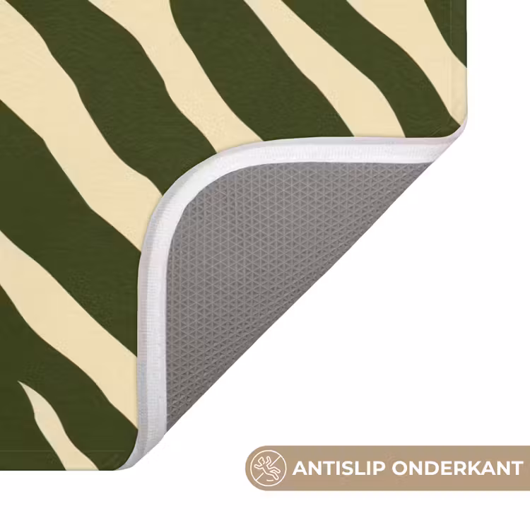Badmat - Zebra - Patroon - Groen — 3