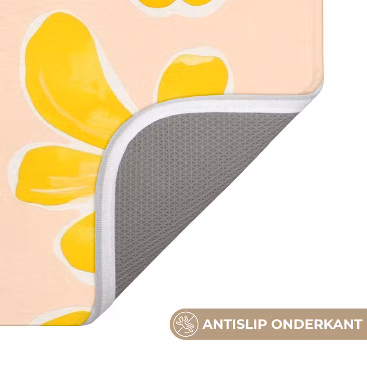 Badmat - Zomers - Bloemen - Geel — 3