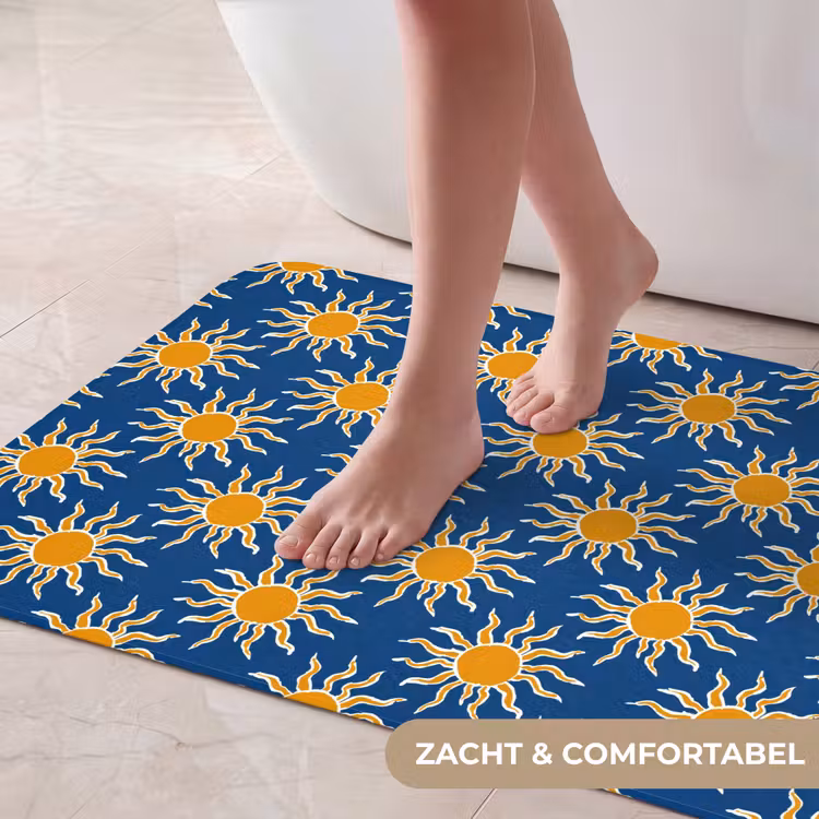 Badmat - Zon - Patroon - Blauw — 5