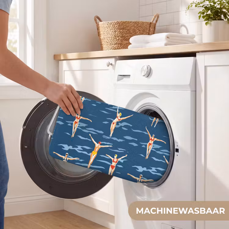 Badmat - Zwemsters- Retro - Blauw — 7