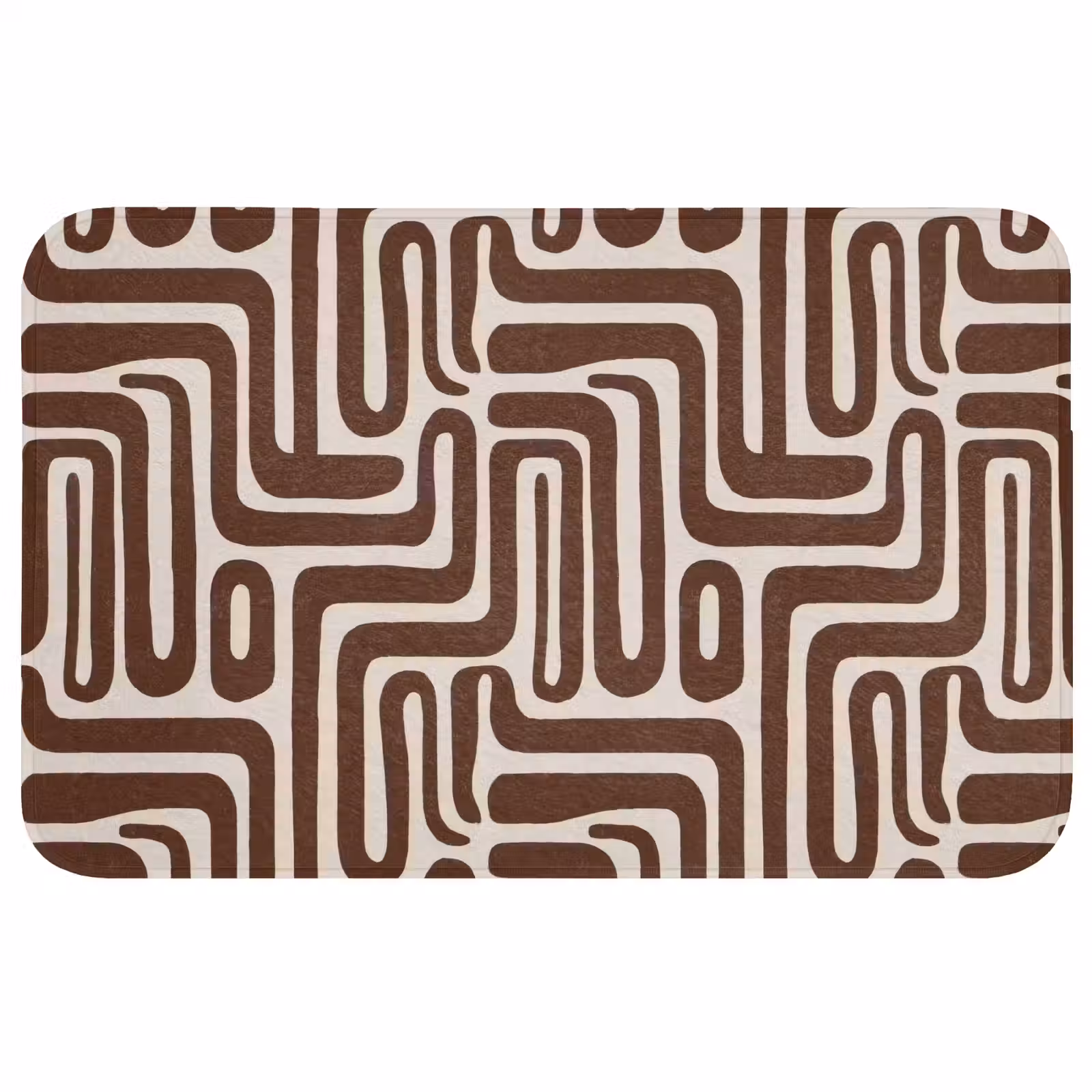 Badmat - Abstract - Patroon - Bruin — 1