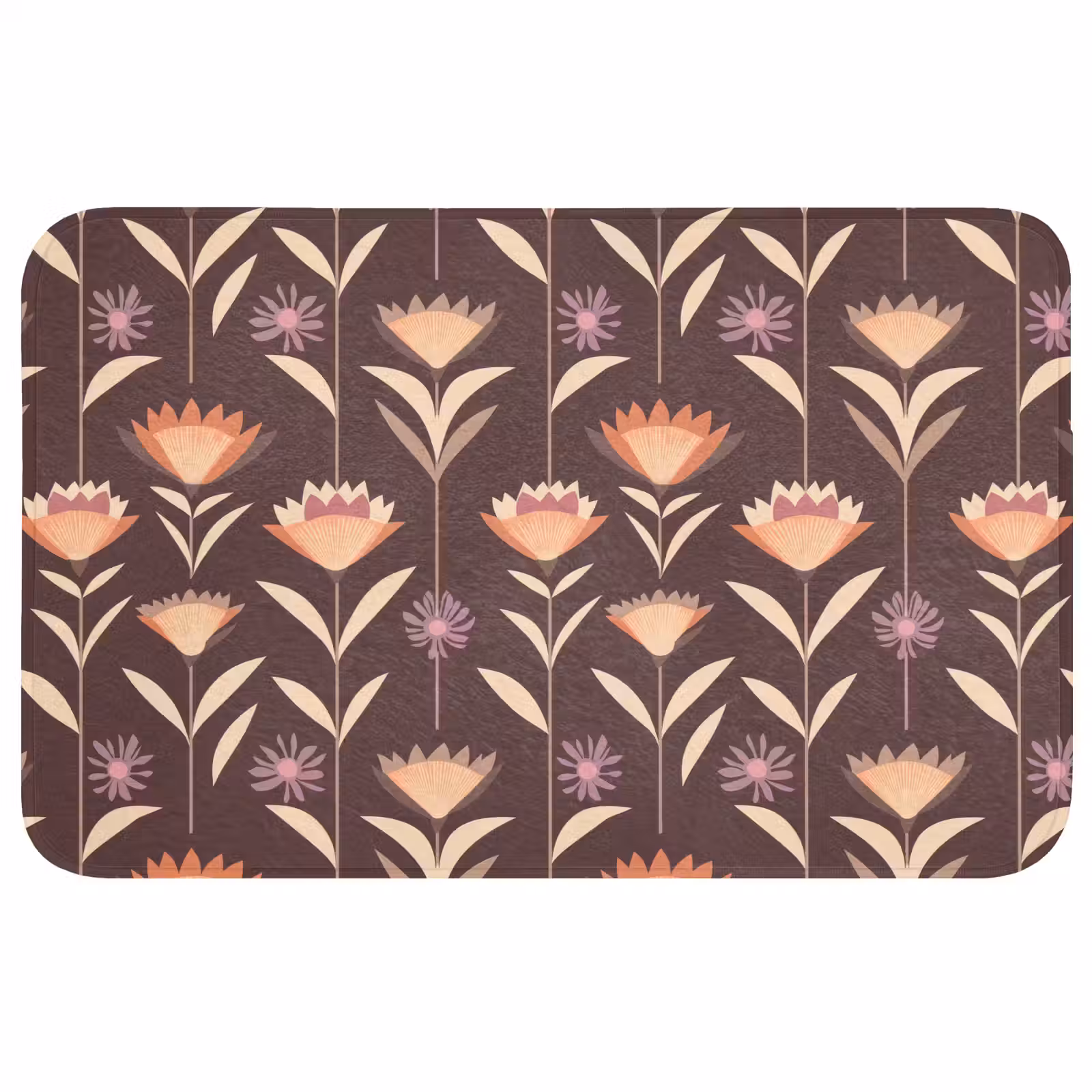 Badmat - Elegant - Retro - Bruin — 1
